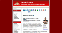 Desktop Screenshot of enskild-firma.se