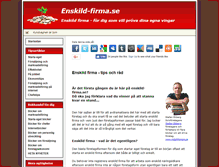 Tablet Screenshot of enskild-firma.se